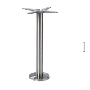 Brushed Steel Floor Fixed Table Bases - Profile