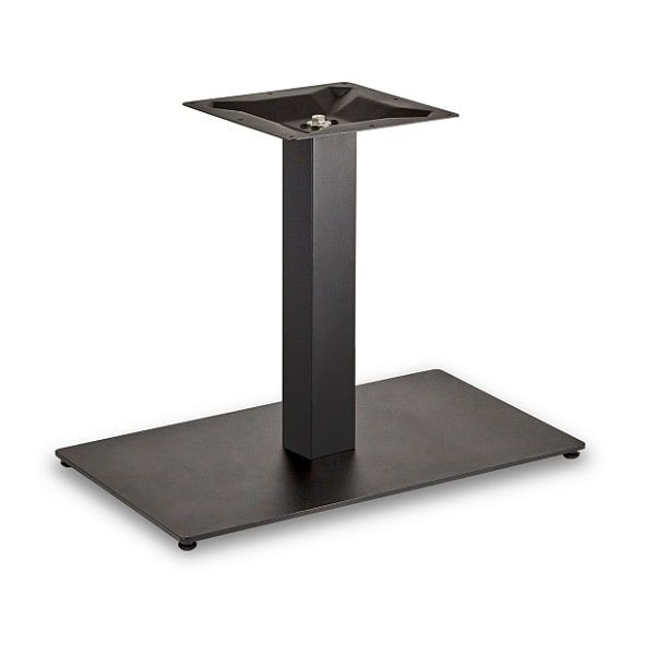 Profile Black Rectangular Table Base - Lounge Height