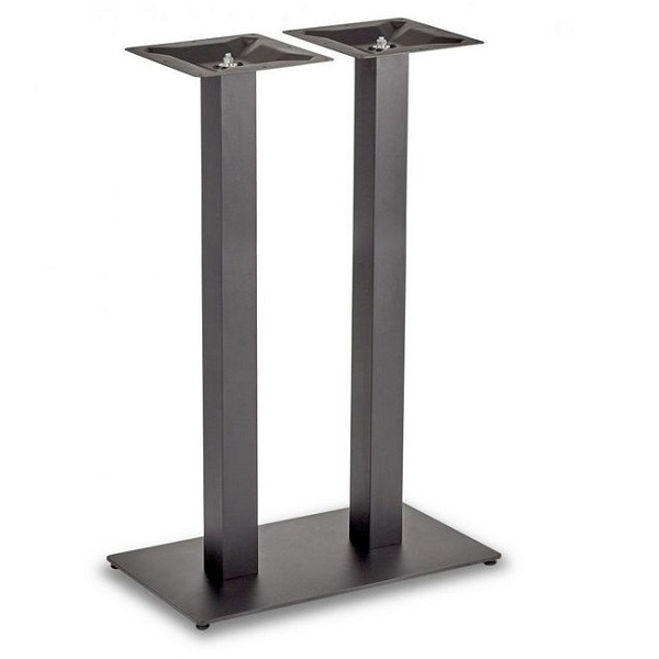 Profile Black Twin Table Legs - Poseur Height
