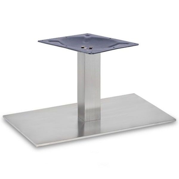 Profile Brushed Steel Rectangular Table Bases - Coffee Height