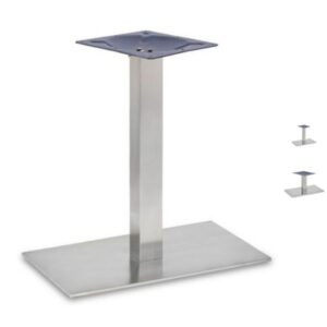 Profile Brushed Steel Rectangular Table Bases