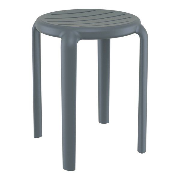 Tom Outdoor Low Bar Stools 450mm -Dark Grey