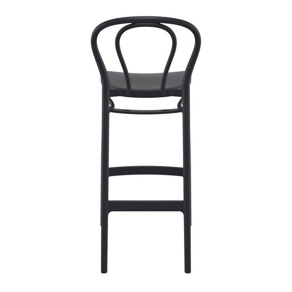 Victor 75 In / Outdoor Bar Stool - Black