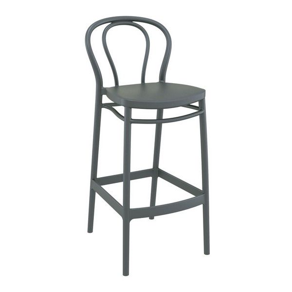 Victor 75 In / Outdoor Bar Stool - Dark Grey