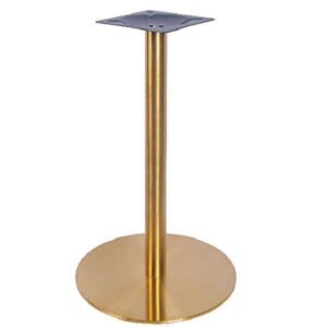 Vintage Brass Table Bases for Restaurants - Small Round