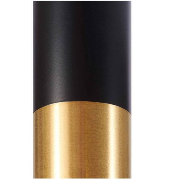 Vintage Brass Small Square Table Base - Black - Detailed