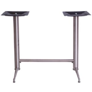 Zeus V2 Twin 4 Legs Brushed Steel Table Legs