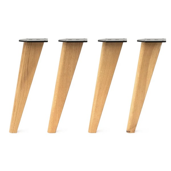Tapered Oak Table Legs - 40cm