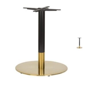 Mayfair Large Round Table Bases - Black/Brass
