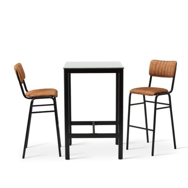 Bourman Set - Bar Chair With Square Ultratop Bar Table