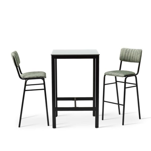 Bourman Set - Bar Chair With Square Ultratop Bar Table