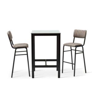 Bourbon Manhattan Bar Tables with Barstools