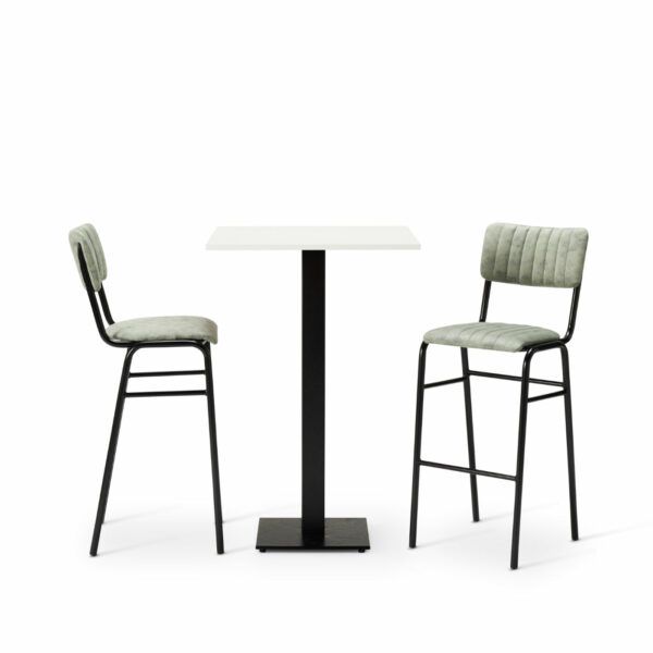 Bourbon Set - Bar Chairs With Square Table