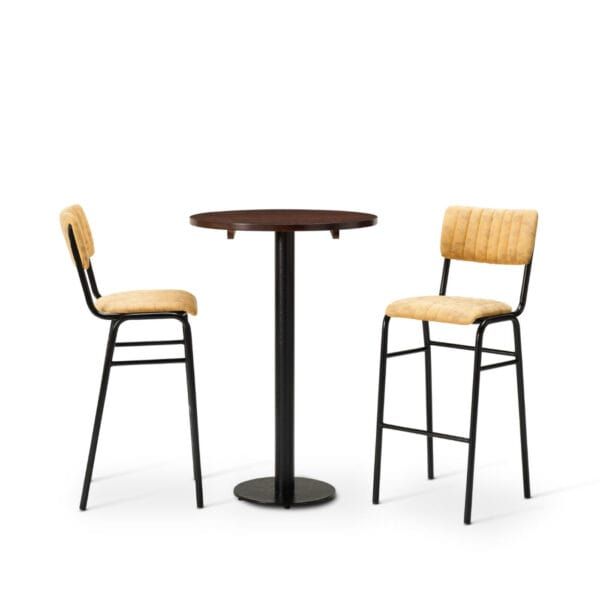 Bourbon Set - Bar Chairs With Round Table
