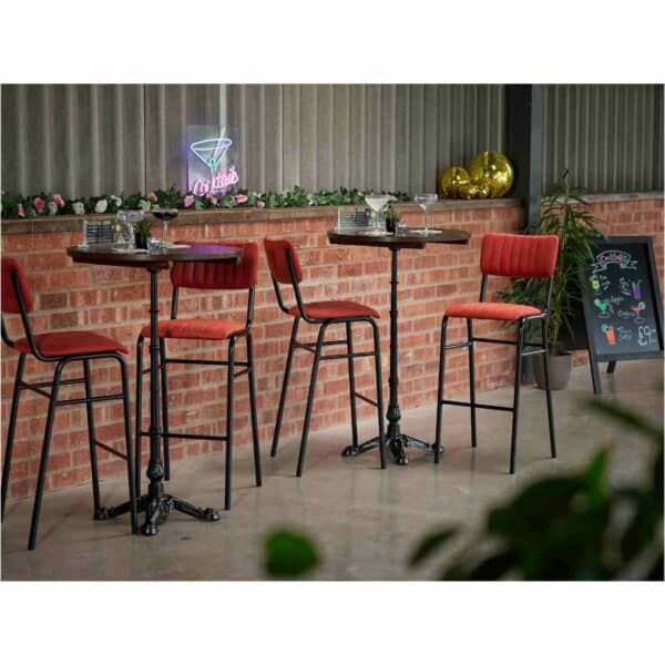 Bourbon Set - Bar Chairs With Round Table