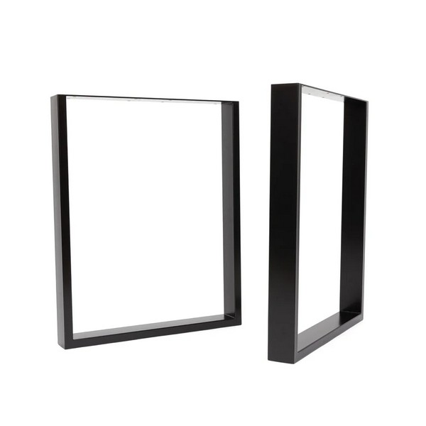 Square Industrial Legs - Box Section - Black