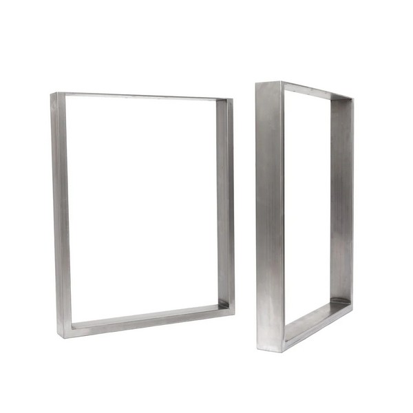Square Industrial Legs - Box Section - Raw Steel