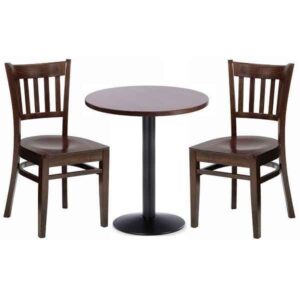 York Cafe Tables and Chairs - Dark Wood