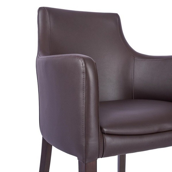 Repton Armchair - Mocha Side Detailed