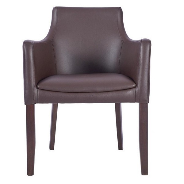 Repton Armchair - Mocha Front View
