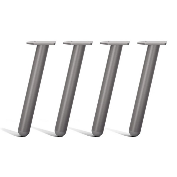 Single Pin Round Legs - 40cm - Grey
