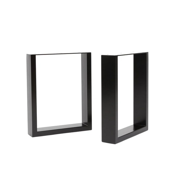Square Industrial Legs - Bench - Black