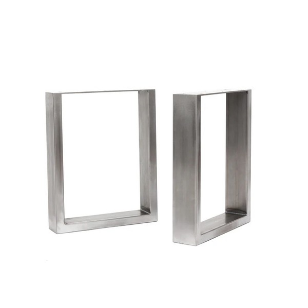 Square Industrial Legs - Bench - Clear Coat