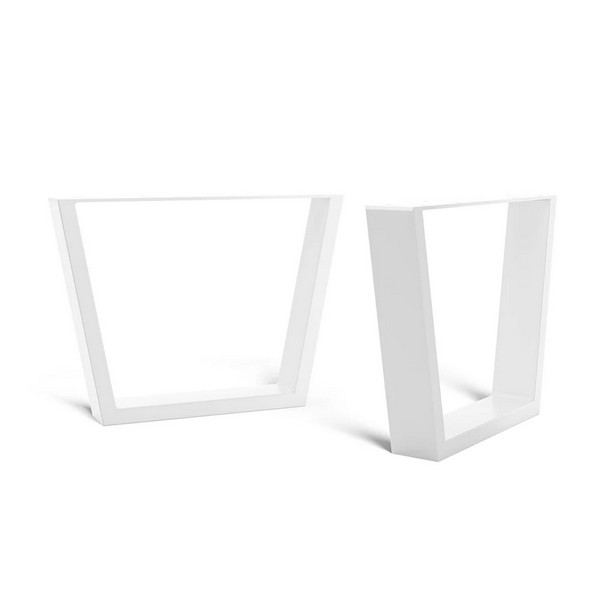 V-Frame Industrial Legs - coffee - White
