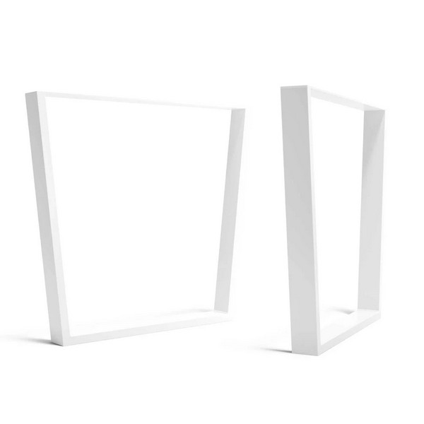 V-Frame Industrial Legs - Table wide - White