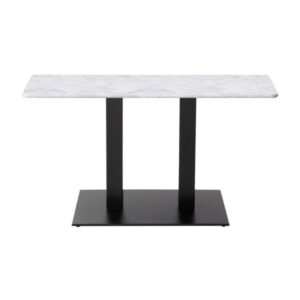 Forza Large White Marble Restaurant Tables