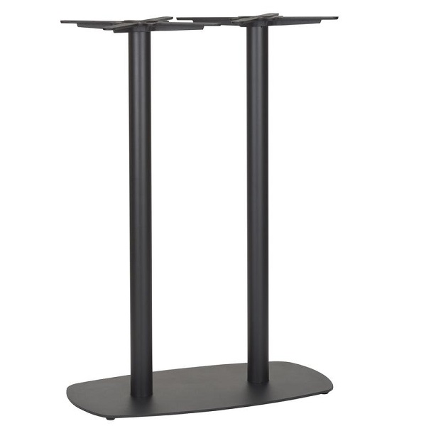 Vega Twin Rectangular Table Base - Poseur Height