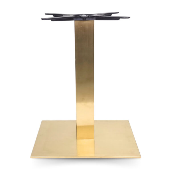 Cava Square Champagne Gold Base - Dining Height