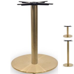 Round Champagne Gold Table Bases