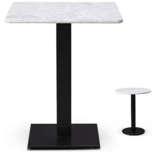 Small White Marble Restaurant Tables