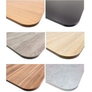 MFC table tops with rounded corners
