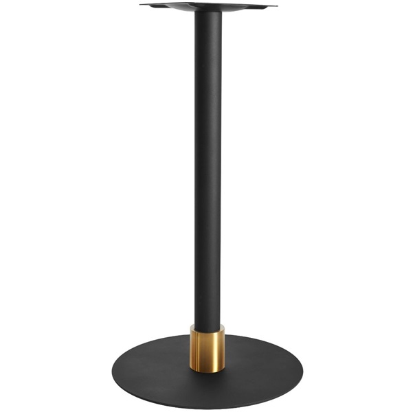 Atlas Black Bar Table Bases - Black Column