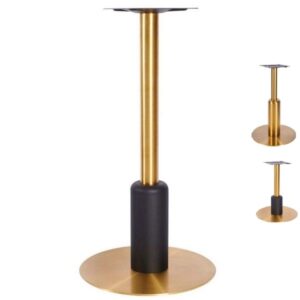 Titan Small Brass Table Bases – Black or Brass Column