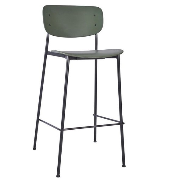 Greenwich High Stool - Dark Green