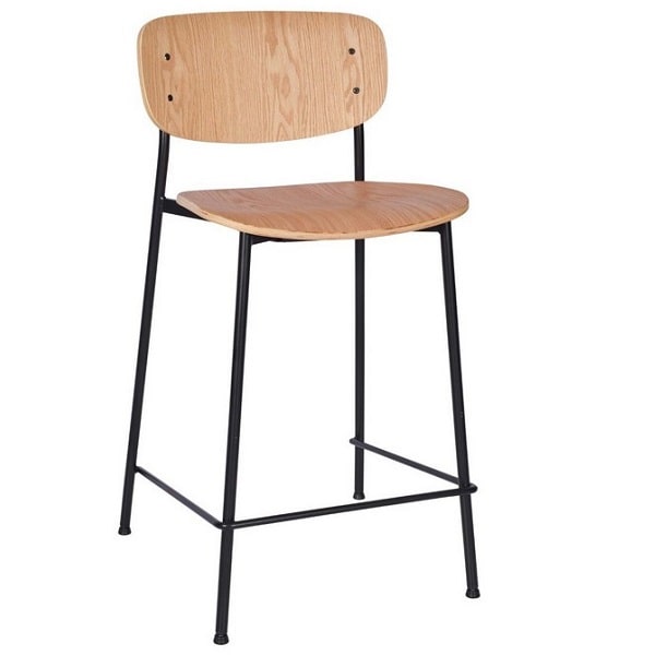 Greenwich Mid Height Stool - Oak Plywood
