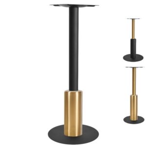 Titan Small Pedestal Black Dining Table Base