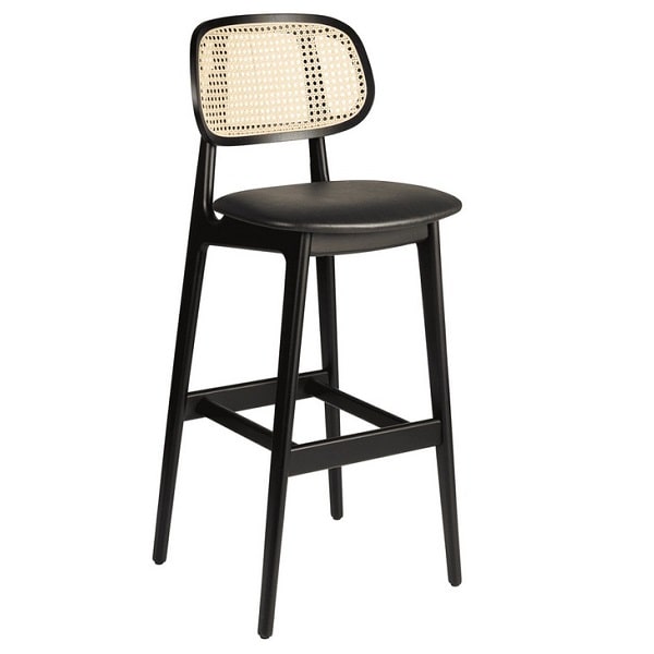 Relish Natural Oak Bar Stools – Vintage Black