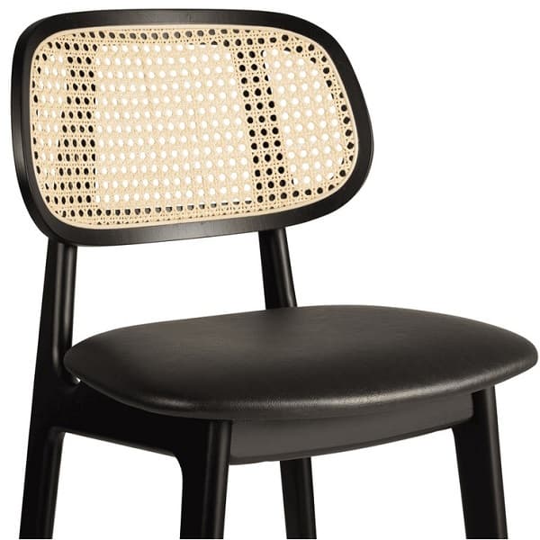 Relish Natural Oak Bar Stools – Vintage Black