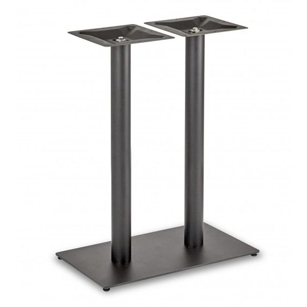 Flat Profile Rectangular Bar or Restaurant Tables - Poseur Base