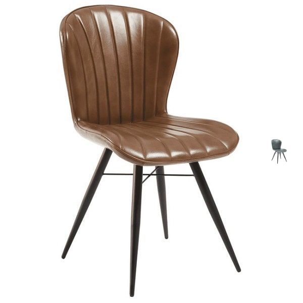 Lars Genuine Leather Dining Chairs