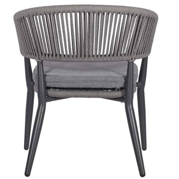 Madrid Outdoor Lounge Chairs with Cushion - Back View