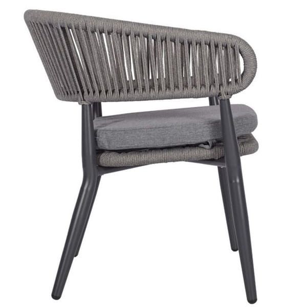 Madrid Outdoor Lounge Chairs with Cushion - - Side View