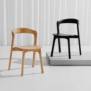 Nina Oak Wooden Stacking Chairs