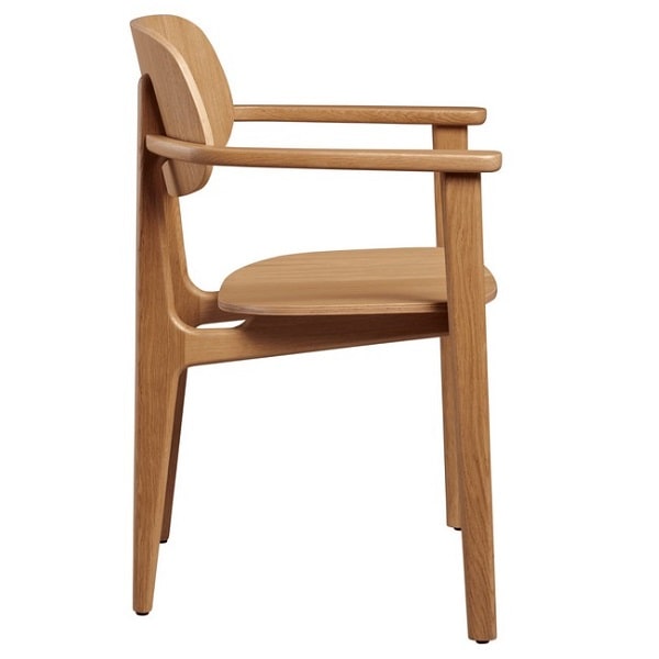 Relish Natural Oak Arm Chairs - Side