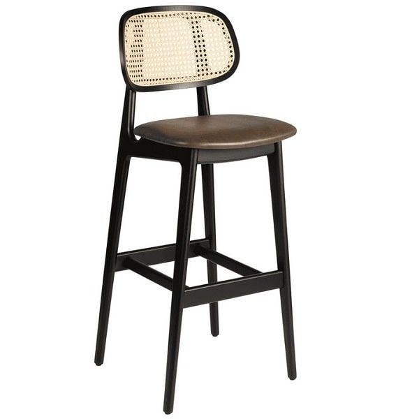 Relish Black Bar Stools - Vintage Tan