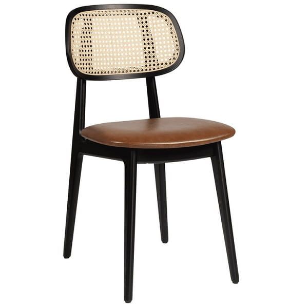 Relish Black Dining Chairs - Vintage Tan